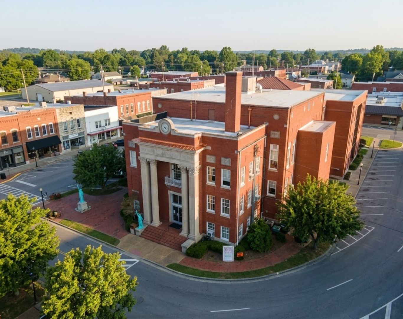 Meade County courthouse in Brandenburg, Meade County, KY