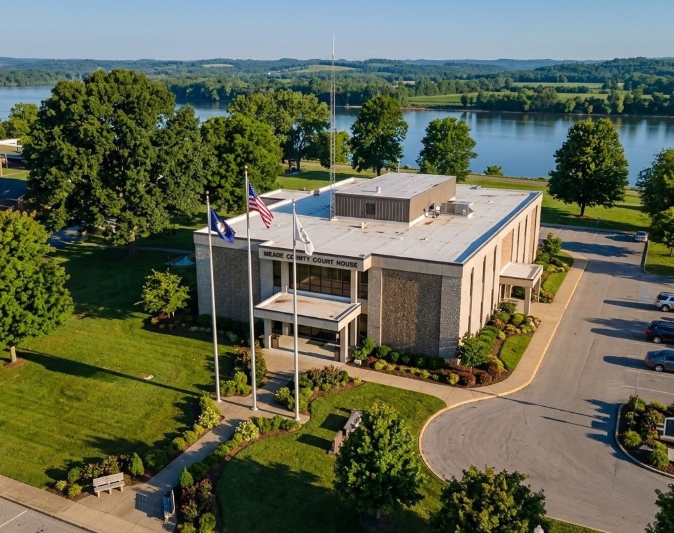Meade County courthouse in Brandenburg, Meade County, KY